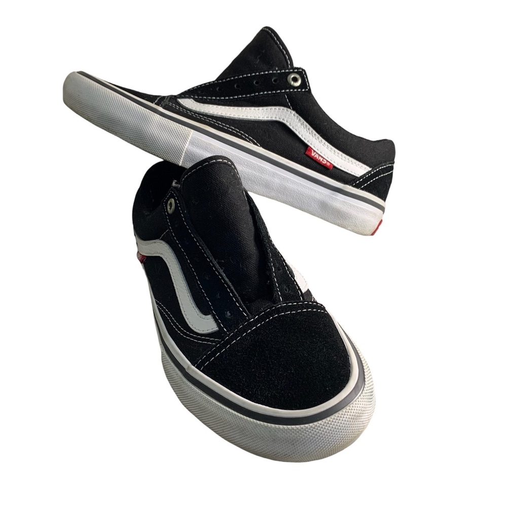 Vans Off The Wall Men’s Size 5 Pro Ultra Cush #1 Skateboard Shoes Black White